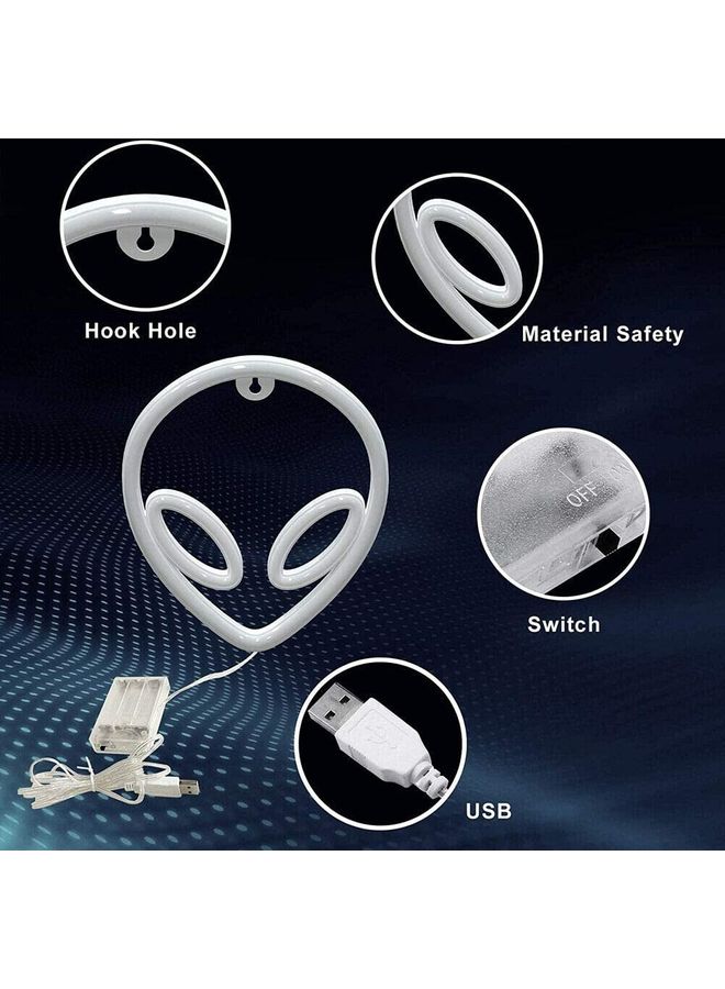 لافتة نيون بإضاءة LED أزرق/ وردي - Image 2